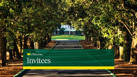 2024 Masters Invitees.